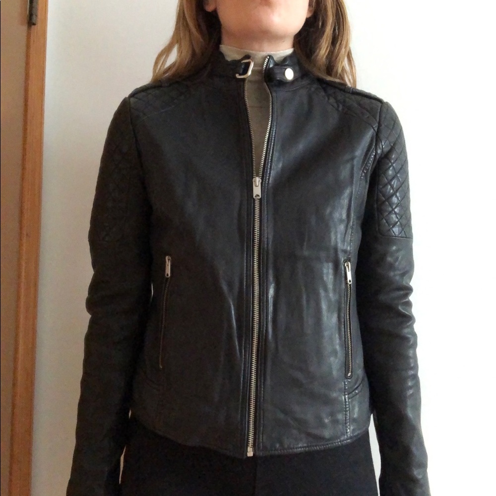 Marc New York Leather Racer Jacket